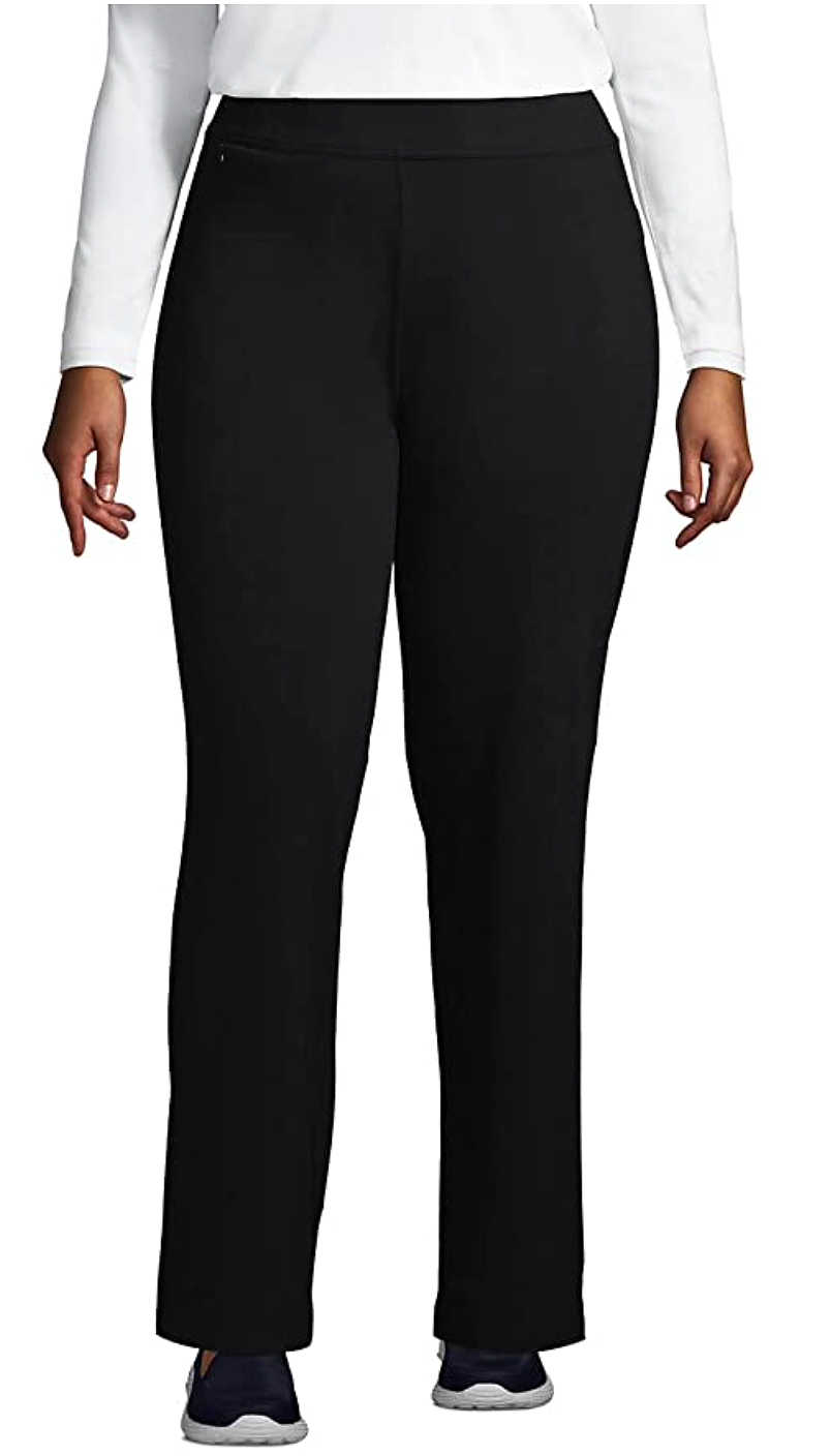 Womens elastic 2024 waist pants